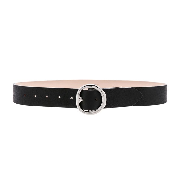 B-Low the Belt Baby Bell Bottom Black Silver Leather Belt Size XS - Picture 1 of 9